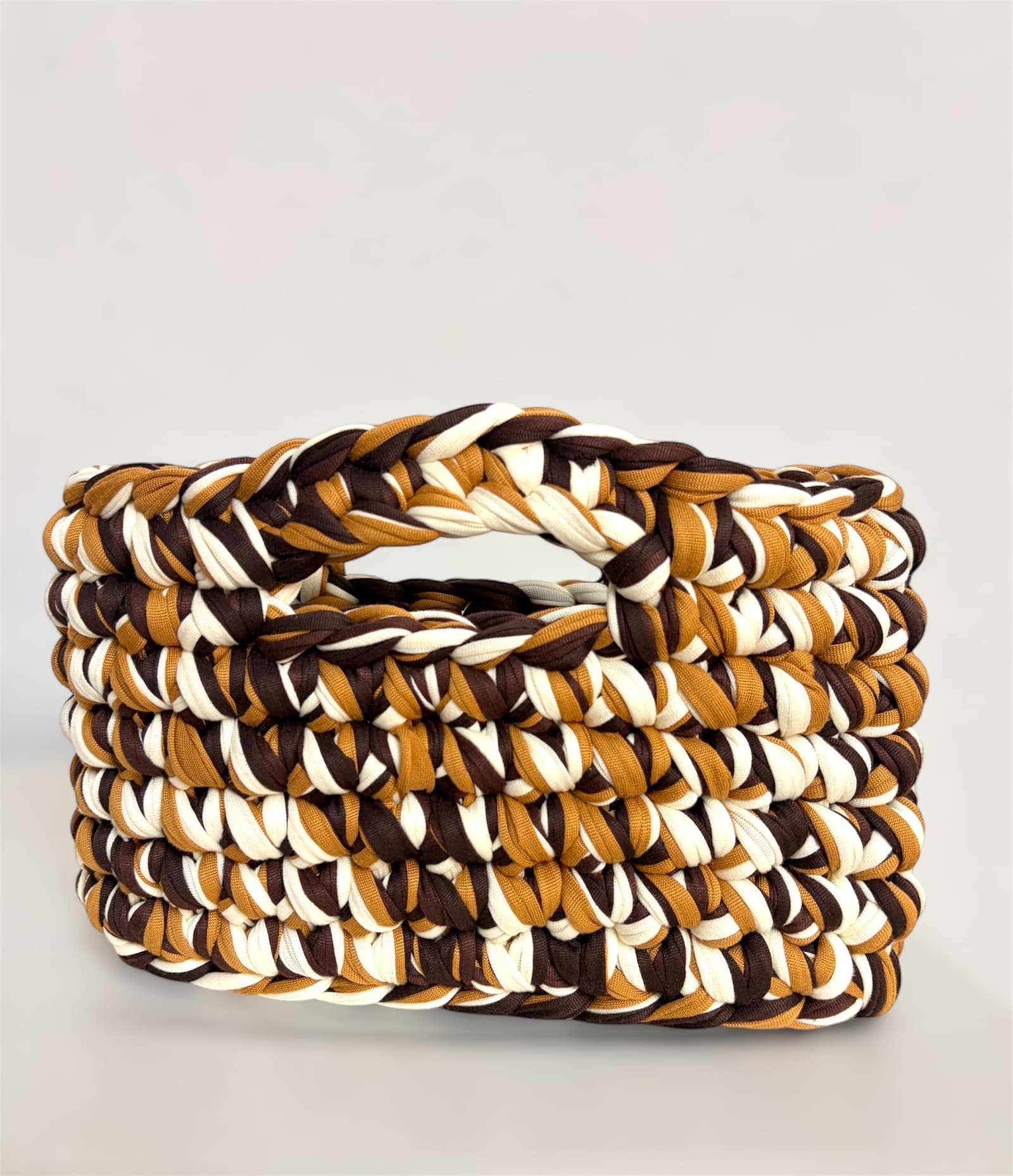 May (brown mix) — handmade crochet bags in the UAE